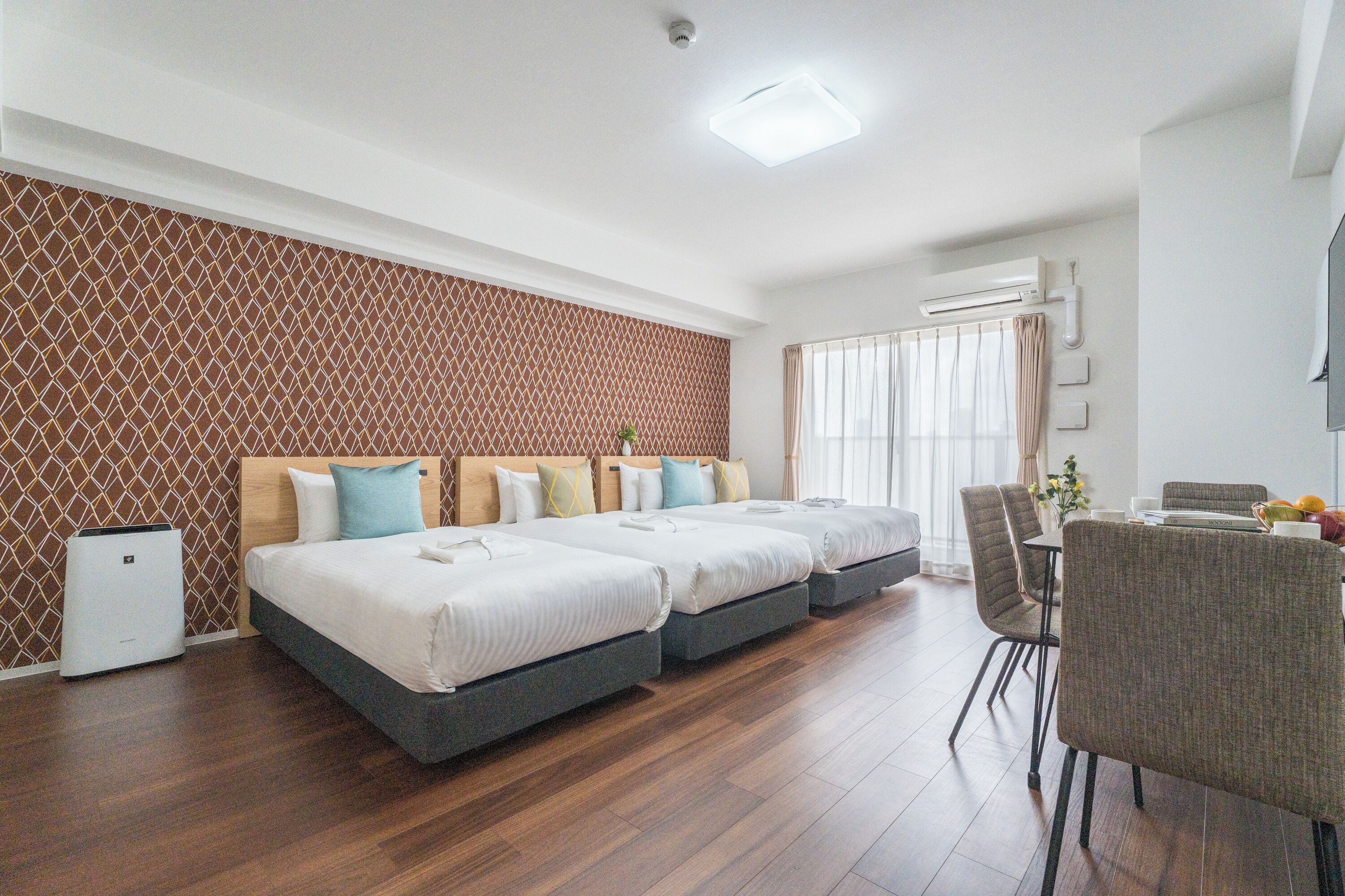 Family Triple Room | Premium bedding, desk, blackout curtains, free WiFi