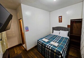 Desk, free WiFi, bed sheets