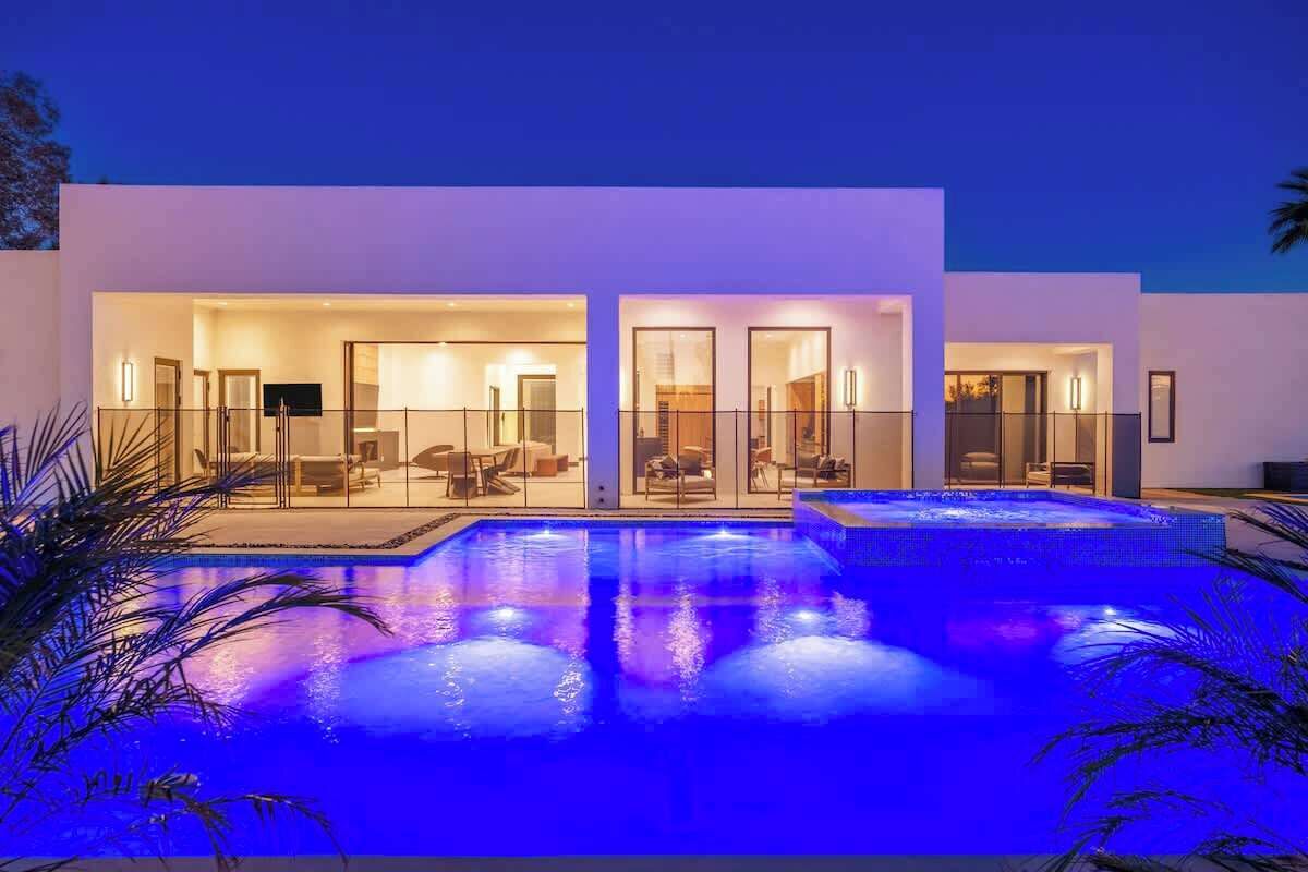 A heated pool