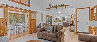 Experience the views from the hot tub or stargaze on the deck. Play games, relax around the fire pit, and make memories to last a lifetime!