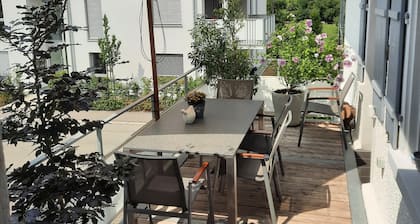 Ferienhaus 'Kleines Landhaus Bodensee' mit Seeblick, Balkon und WLAN