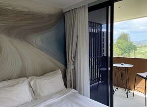 Deluxe Apartment, Golf View | 1 bedroom, in-room safe, bed sheets - Apartment at Sky Park Condo by Lofty  (Choeng Thale)