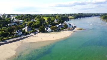 Accommodatie ligt op het strand