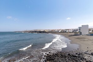 En la playa 