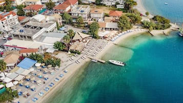 Vlak bij het strand