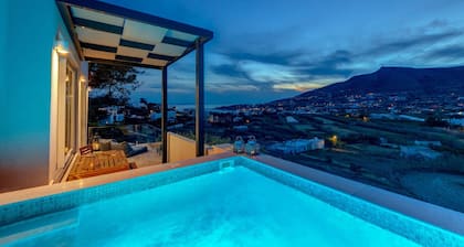 Villa 'Mare' avec vue sur mer, Wi-Fi et climatisation