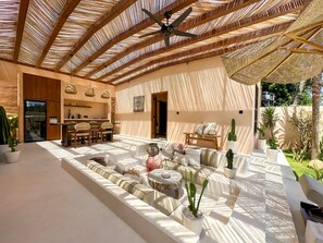 Villa, 2 Bedrooms | Living room | TV - Villa Mahuwa (Canggu)