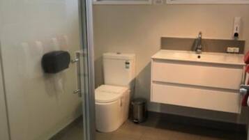 Dusche, Hydromassagedusche, Haartrockner, Handtücher