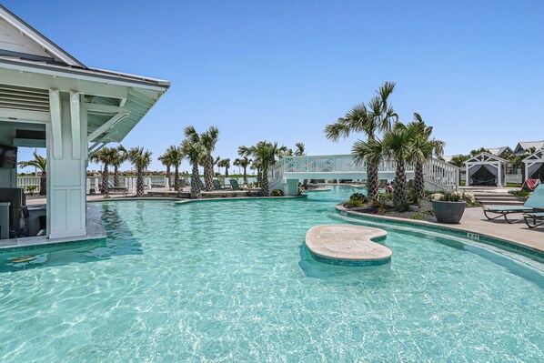 Una piscina riscaldata