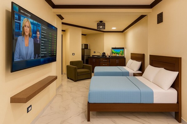 1 habitación, internet y acceso para silla de ruedas 