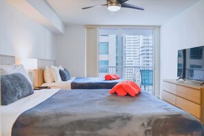 1 bedroom, iron/ironing board, WiFi, bed sheets - Free Parking + Balcony Views | Brickell Getaway (Miami)