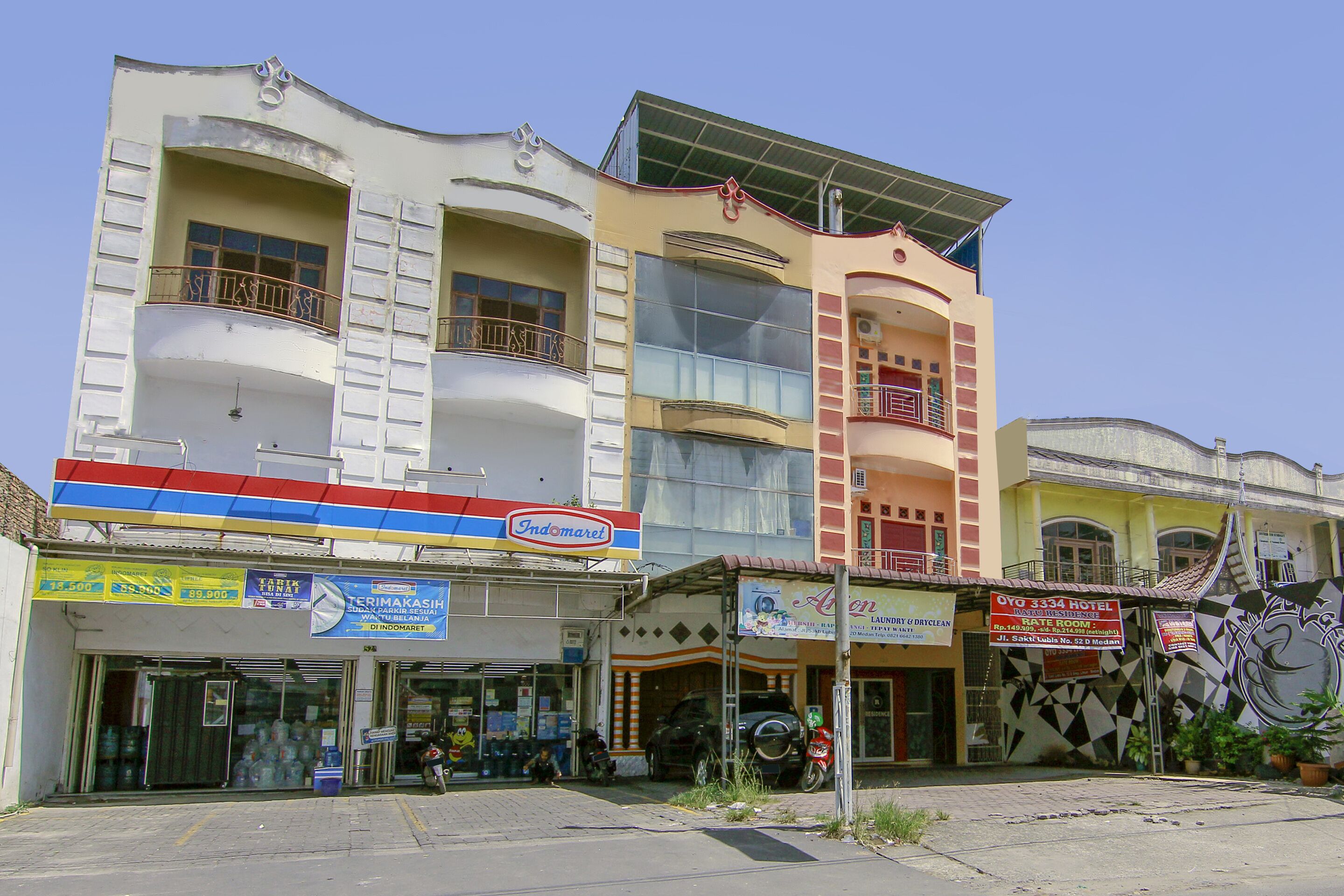 Mặt tiền nơi lưu trú