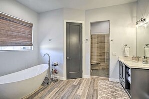 Hair dryer, towels