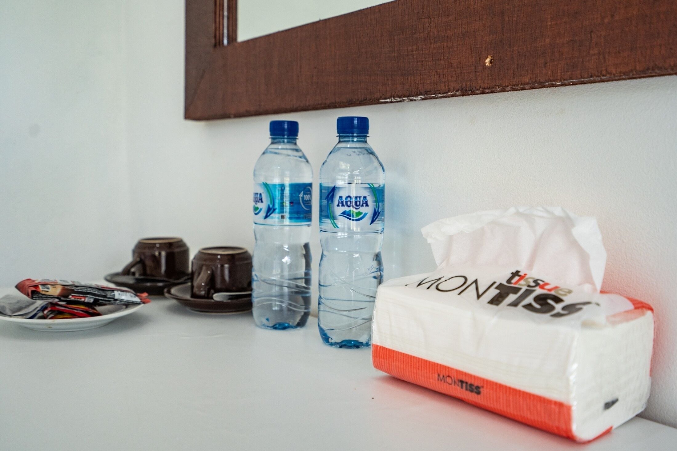 Douche, serviettes fournies