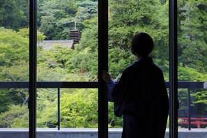 Economy Quadruple Room, Non Smoking, Mountain View | In-room safe, free WiFi - Tounomine Kanko Hotel (Sakurai)