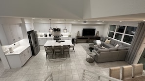 Smart TV, video games, foosball, table tennis