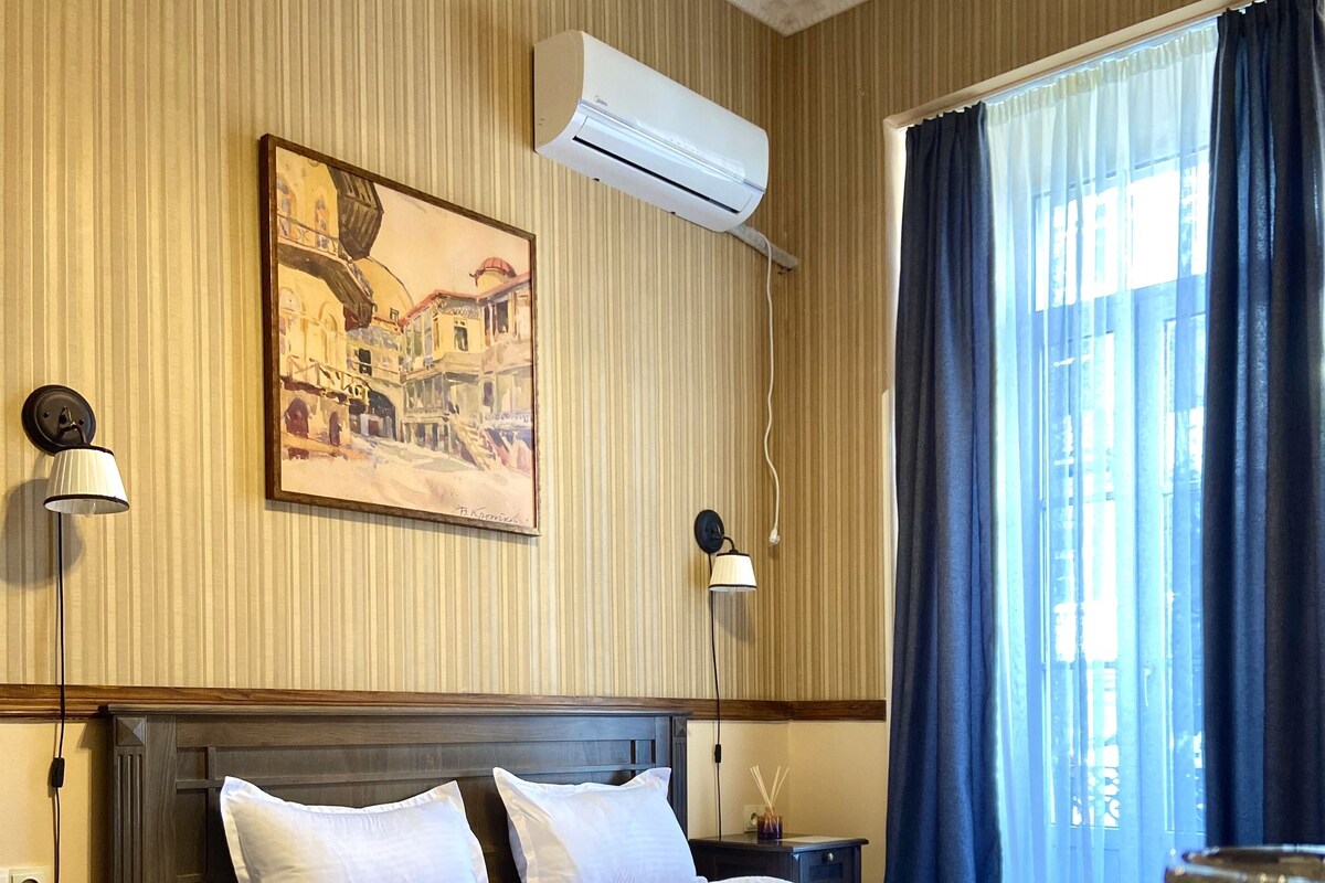 Literie de qualité supérieure, couette en duvet d'oie, minibar