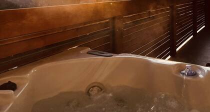 Private spa lodge with its own whirlpool/sauna and home cinema