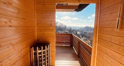 Private spa lodge with its own whirlpool/sauna and home cinema
