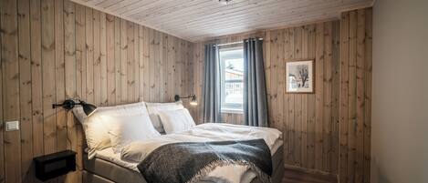 Premium bedding, down duvets, individually decorated