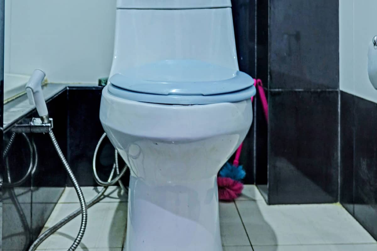 standard double room | bathroom | shower, towels, toilet paper