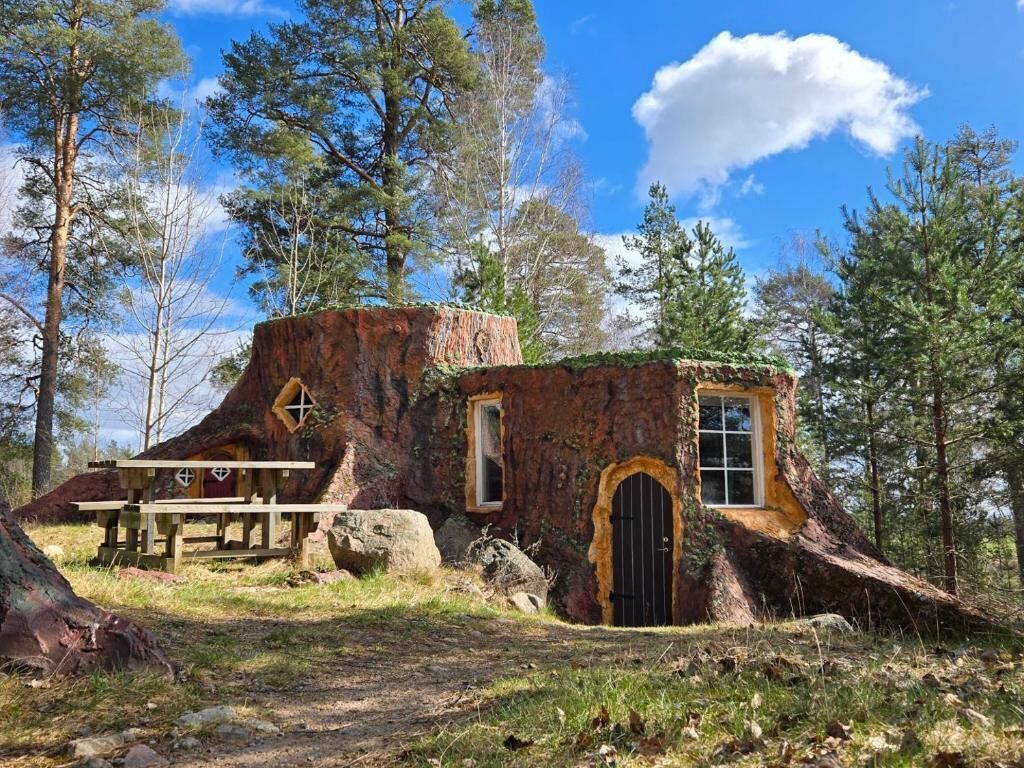 Trädkoja | Individuell inredning, skrivbord och mörkläggningsgardiner