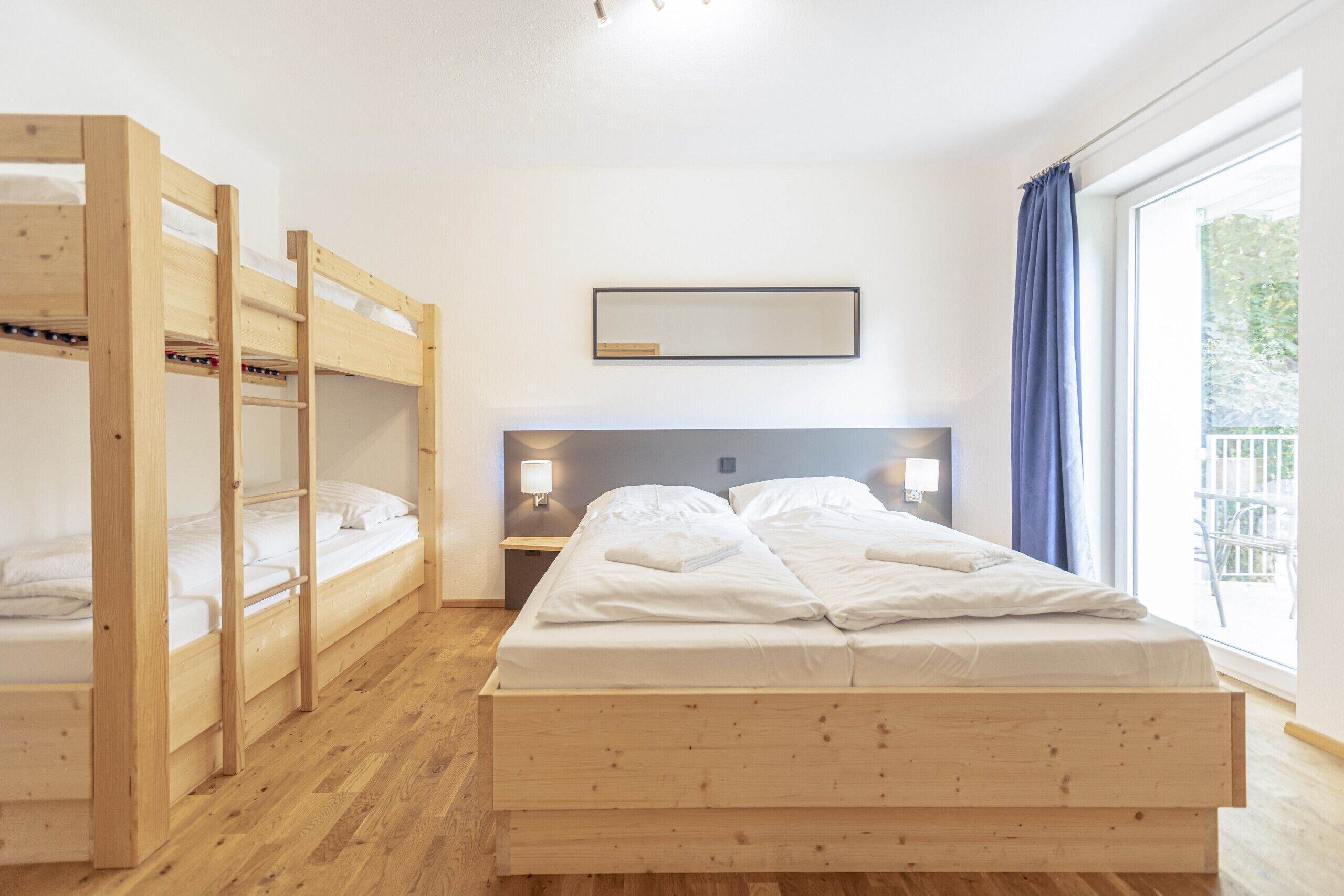 3 habitaciones y ropa de cama 