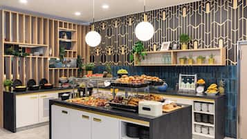 Café da manhã com buffet diário (EUR 17.00 por pessoa)