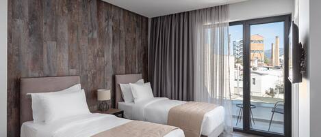 1 slaapkamer, een bureau, een strijkplank/strijkijzer, gratis wifi