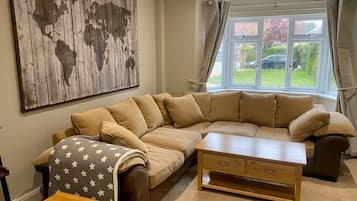 智能电视、壁炉、书