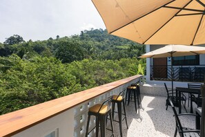 Uitzicht vanuit accommodatie
