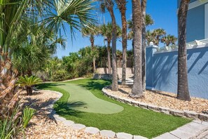 Property grounds - Oceanfront Ponte Vedra Beach House: Hot Tub, Putting Green, Fire Pit! (Ponte Vedra Beach)