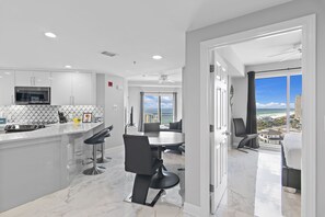 Oven, stovetop, dishwasher, toaster