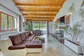 21-inch TV with digital channels, video game console - Villa Simac With Pool and Whirlpool (Pazin)