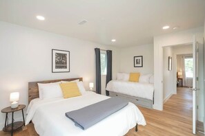 3 habitaciones, wifi, ropa de cama y acceso para silla de ruedas 