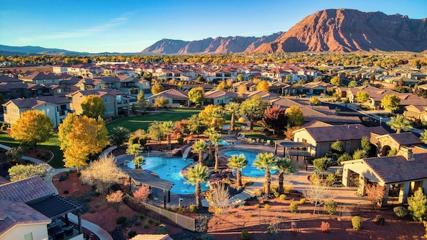 Pool - Red Sand Hideaway #119: Private Hot Tub + Paradise Village Waterpark!! (Santa Clara)