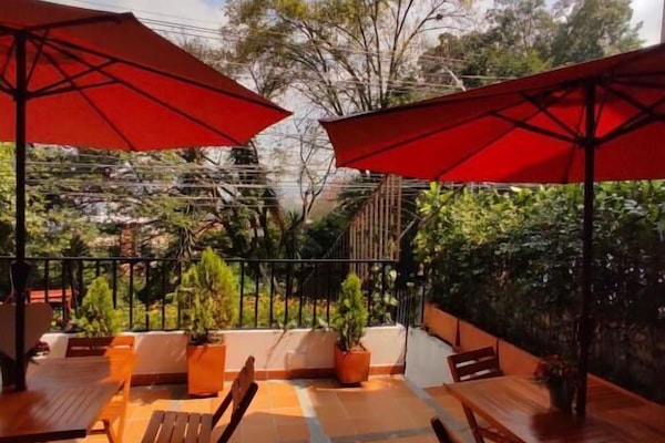 Área externa para banquete