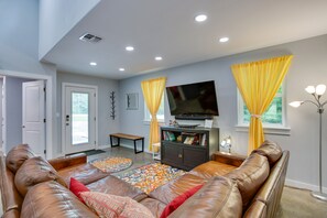 TV, books, music library
