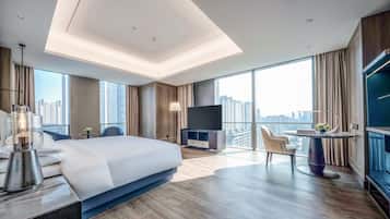 Ropa de cama de alta calidad, edredón y minibar