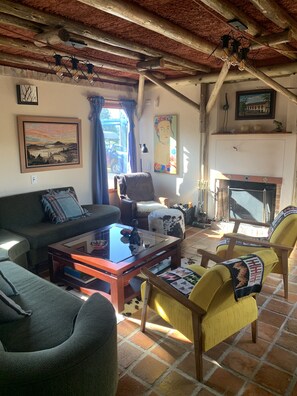 Holzhütte | Wohnbereich | Fußbodenheizung