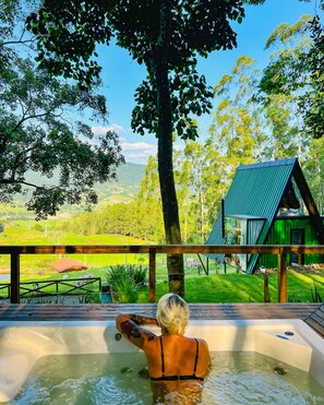 Chalet Deluxe, 1 chambre, vue lac | Coin séjour