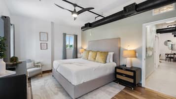 Premium bedding, memory-foam beds, individually decorated