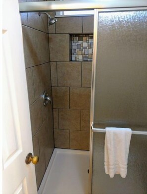 Shower, hair dryer