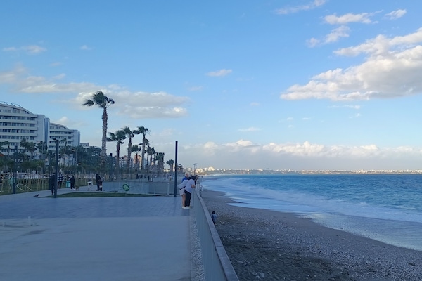 Vista a la playa o el mar