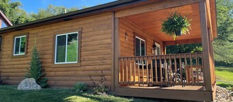 LILY PAD:  Cozy Cabin with Unique Charm overlooking small pond on our property.