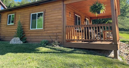LILY PAD: Cozy Cabin with Unique Charm overlooking small pond on our property.