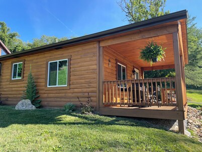 LILY PAD:  Cozy Cabin with Unique Charm overlooking small pond on our property.