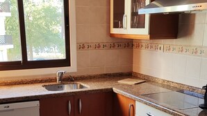 Una cocina con lavavajillas, un lavabo, una ventana y una encimera.