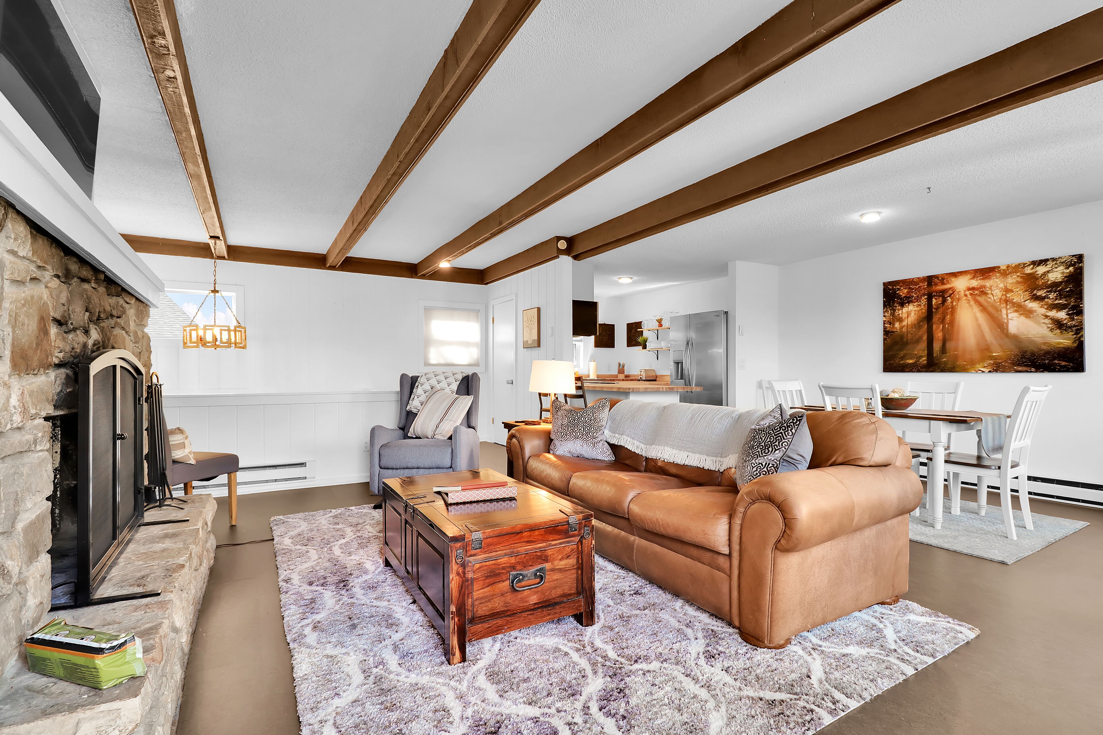 No Cleaning Fee! NEW Beds/Furniture! 2 Balconies. Cozy Beech Mountain Condo.