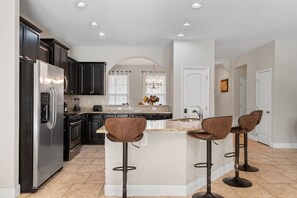 Fridge, microwave, oven, stovetop - 6 Bedrooms/ 5.5 Bathrooms/ Solterra (5271 WW) (Davenport)